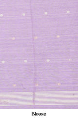 Lavender traditional cotton saree