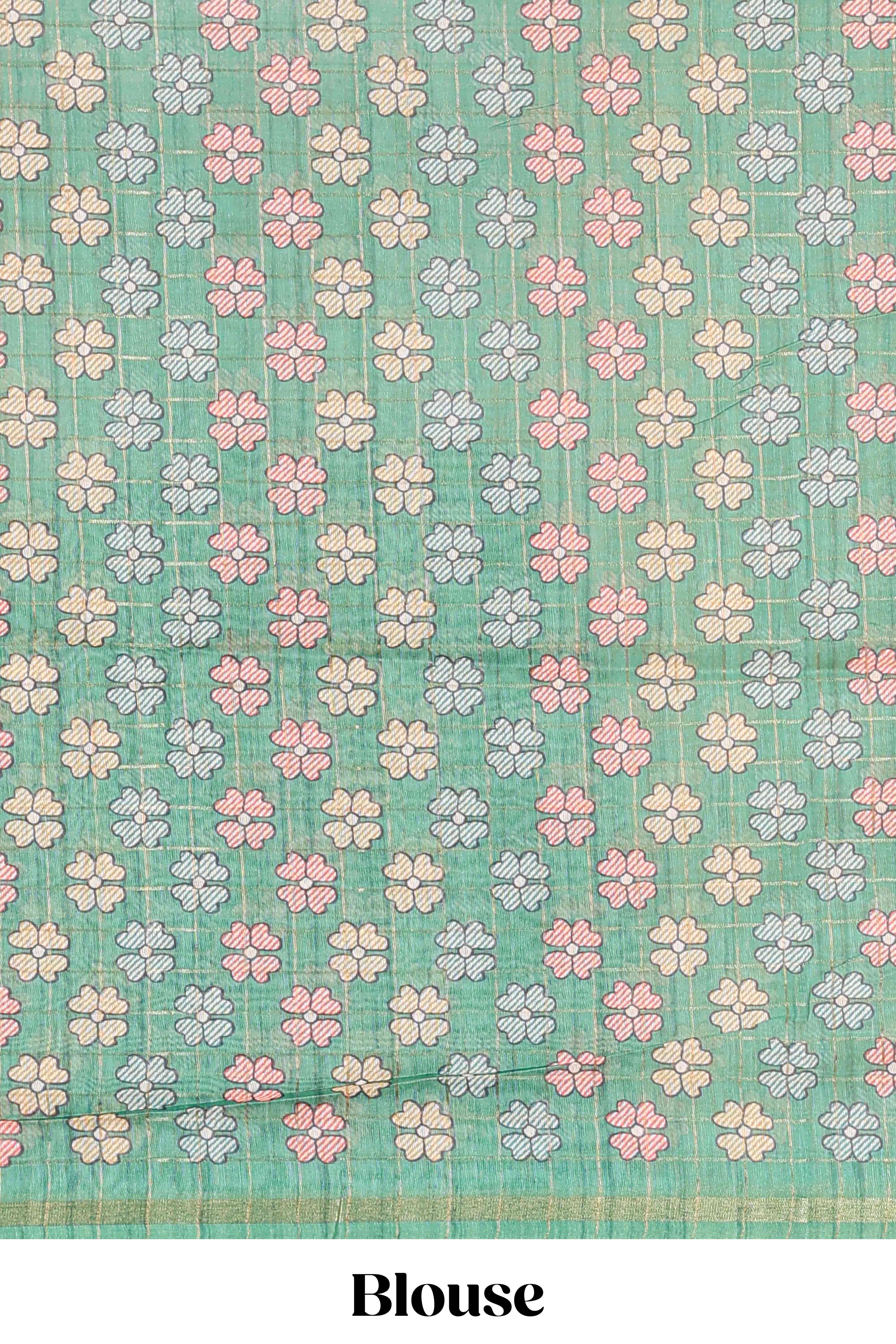 Leafy casual chanderi saree