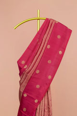 Magenta Kanchipuram silk sarees