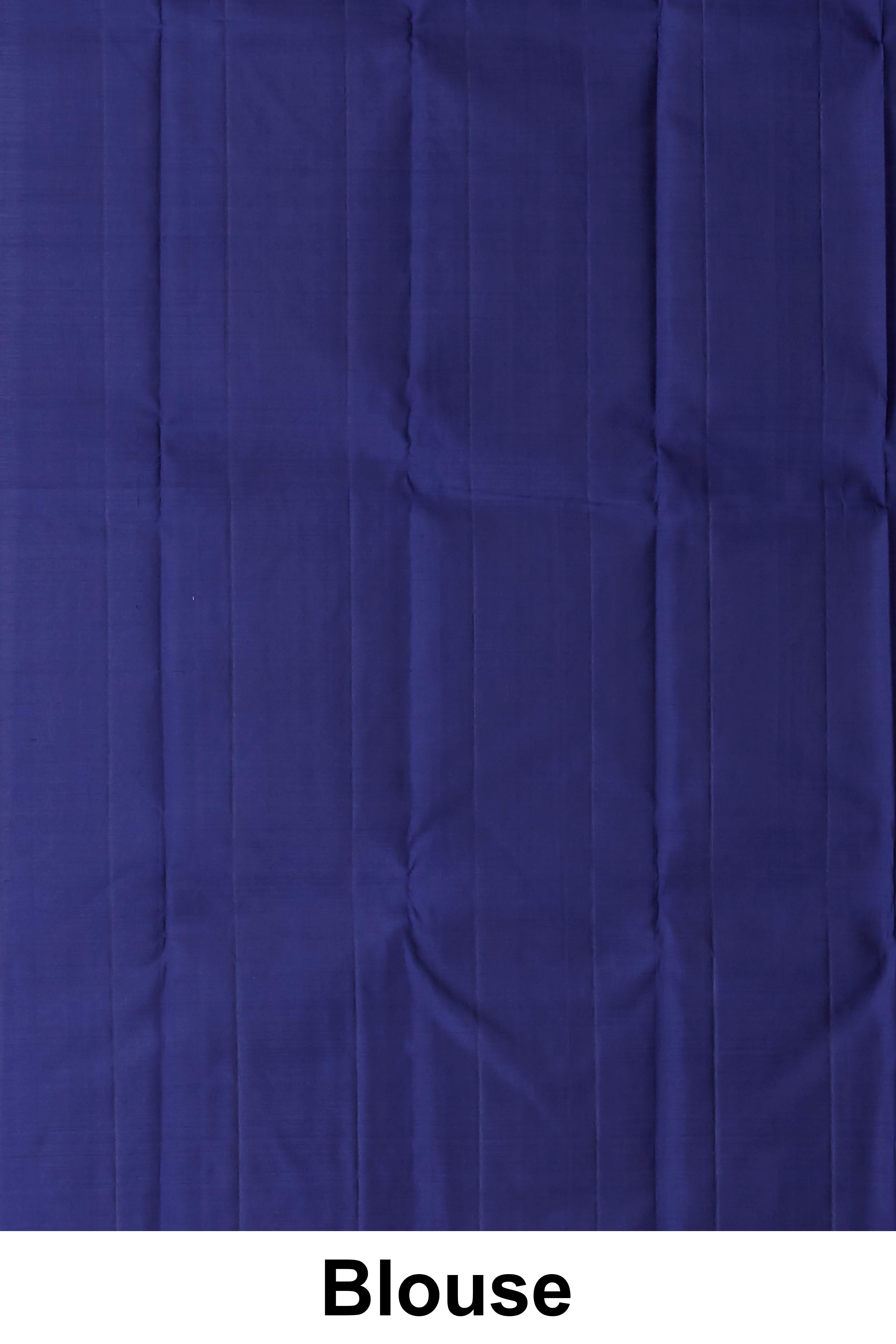 Magenta kanchipuram bridal silks sari