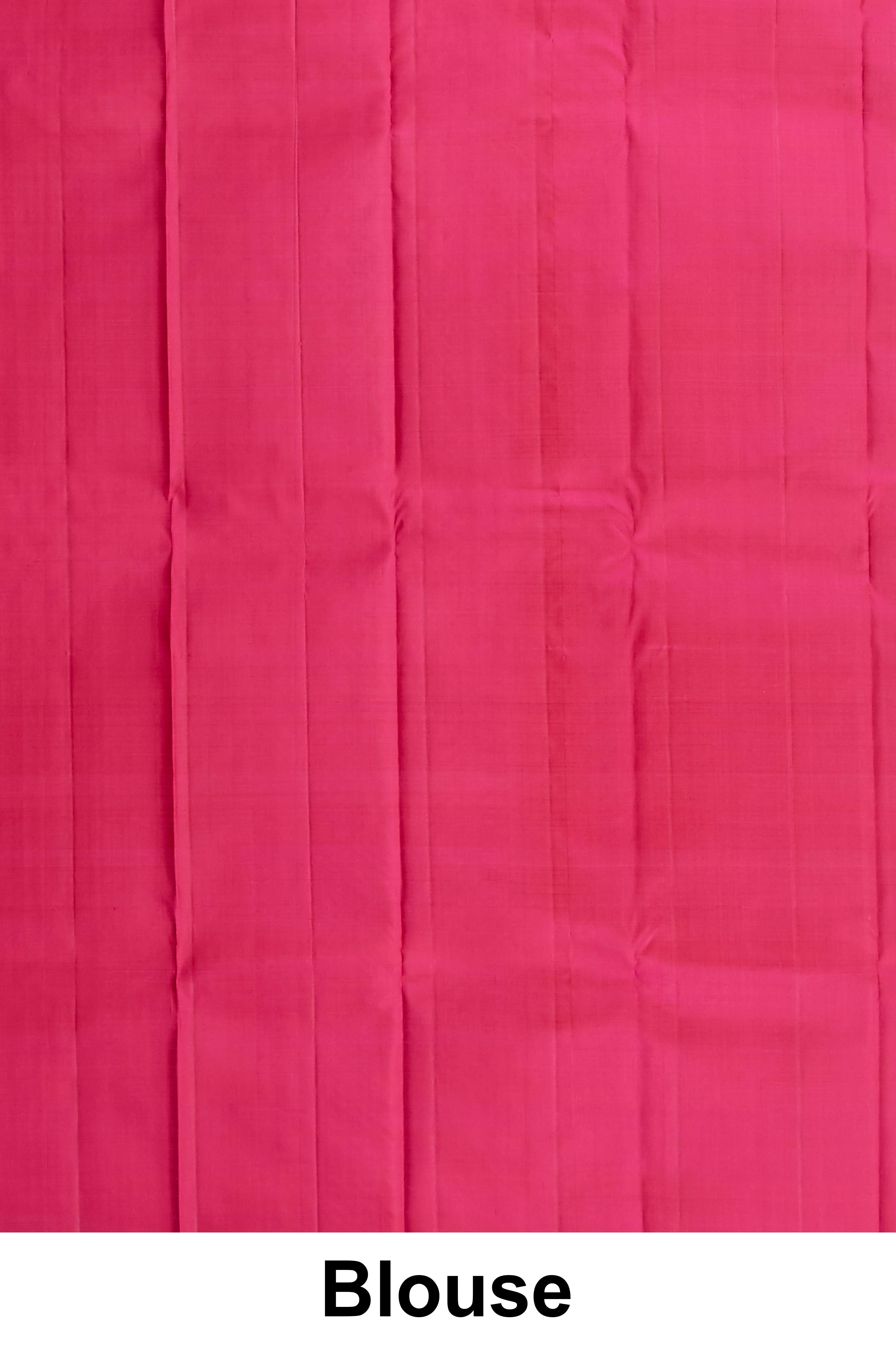 Magenta wedding silk saree
