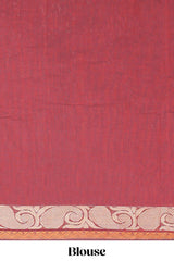 Maroon casual kanchi cotton saree