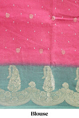Maroon dola silk elegant saree
