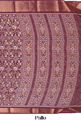 Maroon dupion silk wedding saree