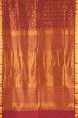 Maroon jacquard silks sares