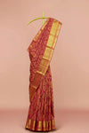 Maroon pattu pure silk saree