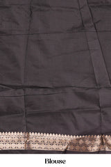 Maroon semi art silk traditional saree