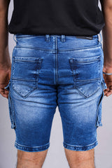 Mens classic denim shorts