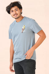 Mens grey casual tshirt