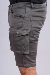 Mens grey pocket shorts