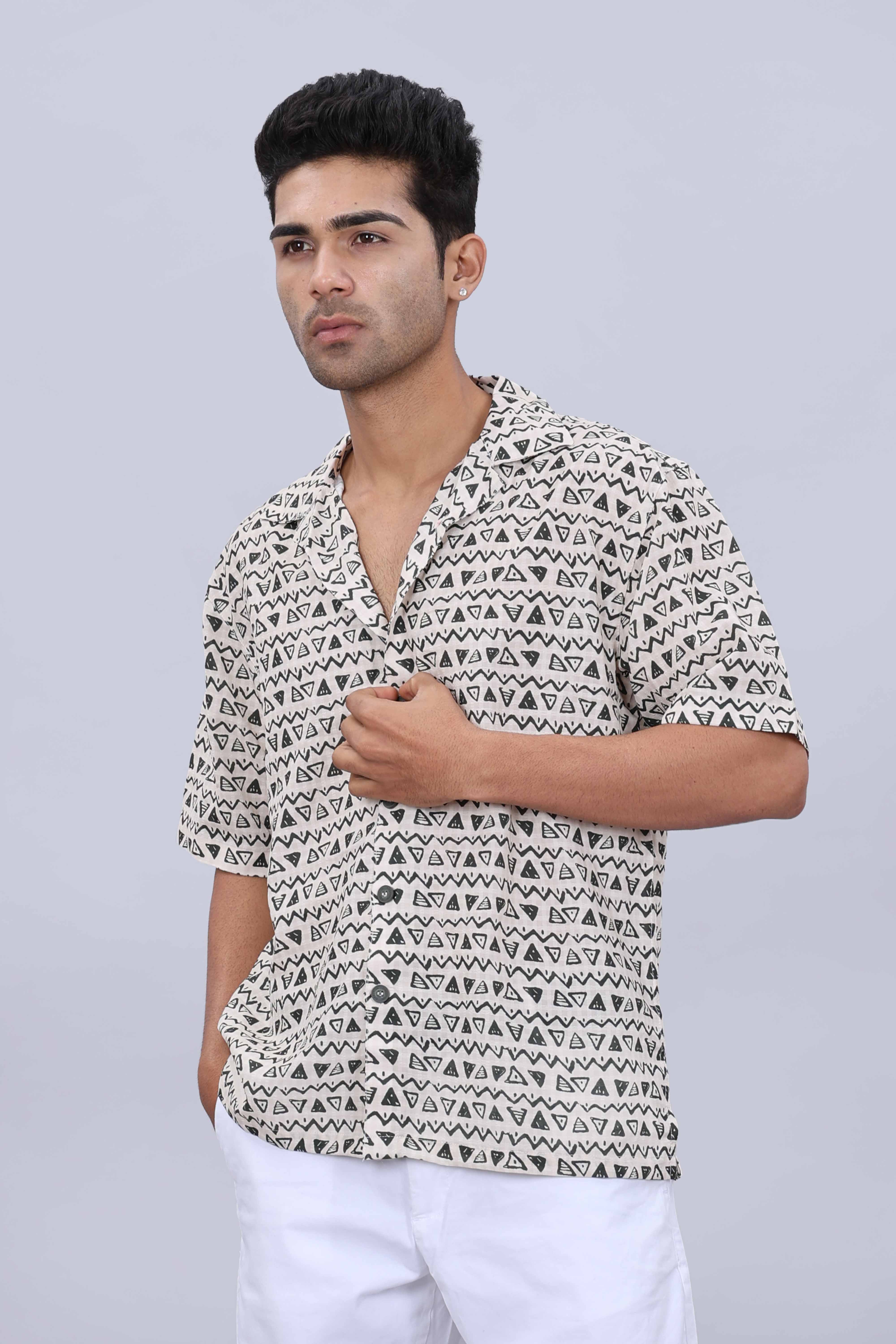 Mens trendy cotton shirt