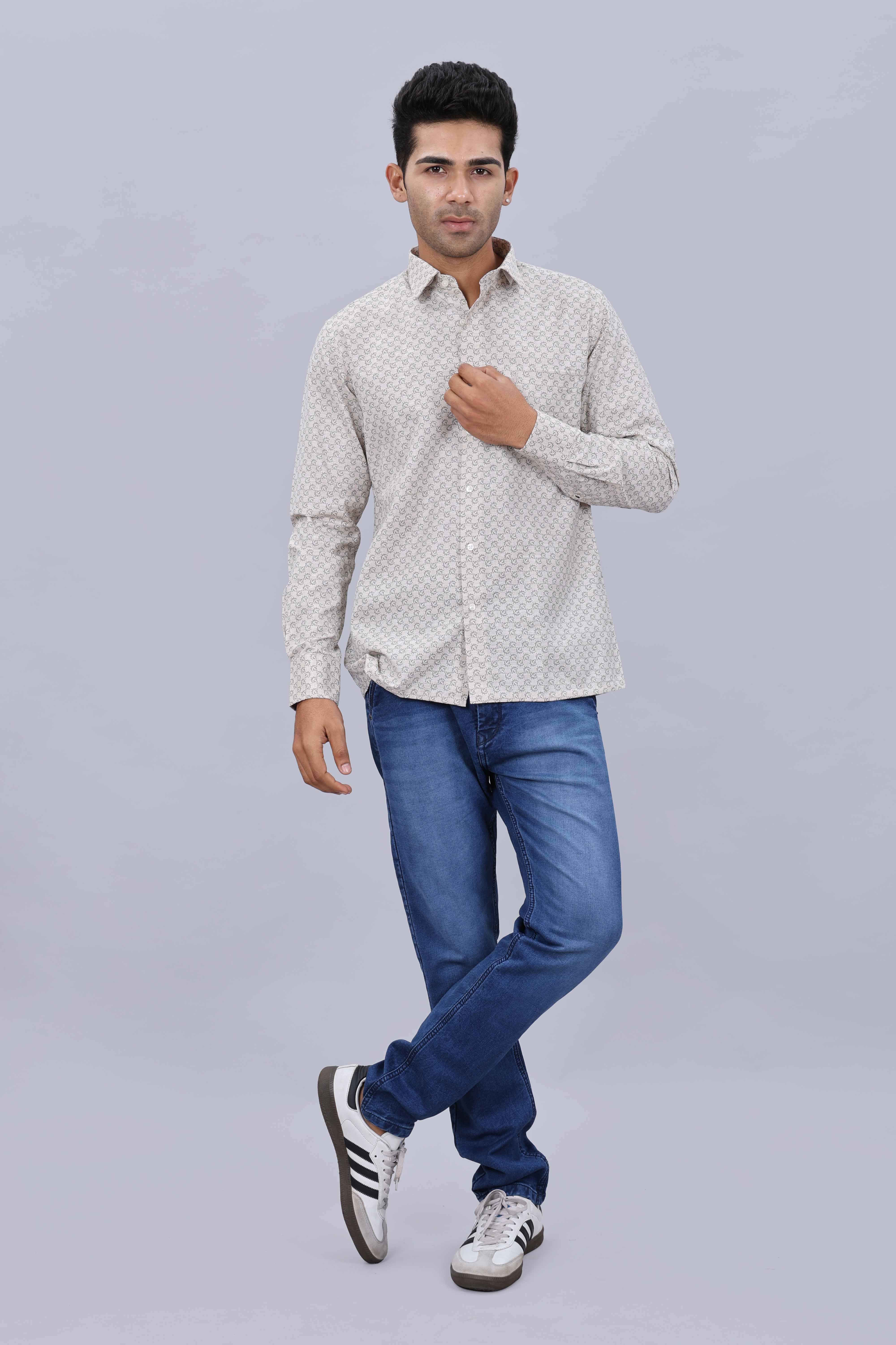 Modern slim cotton shirt