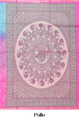 Multi color casual chanderi saree