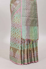 Multi pallu saree