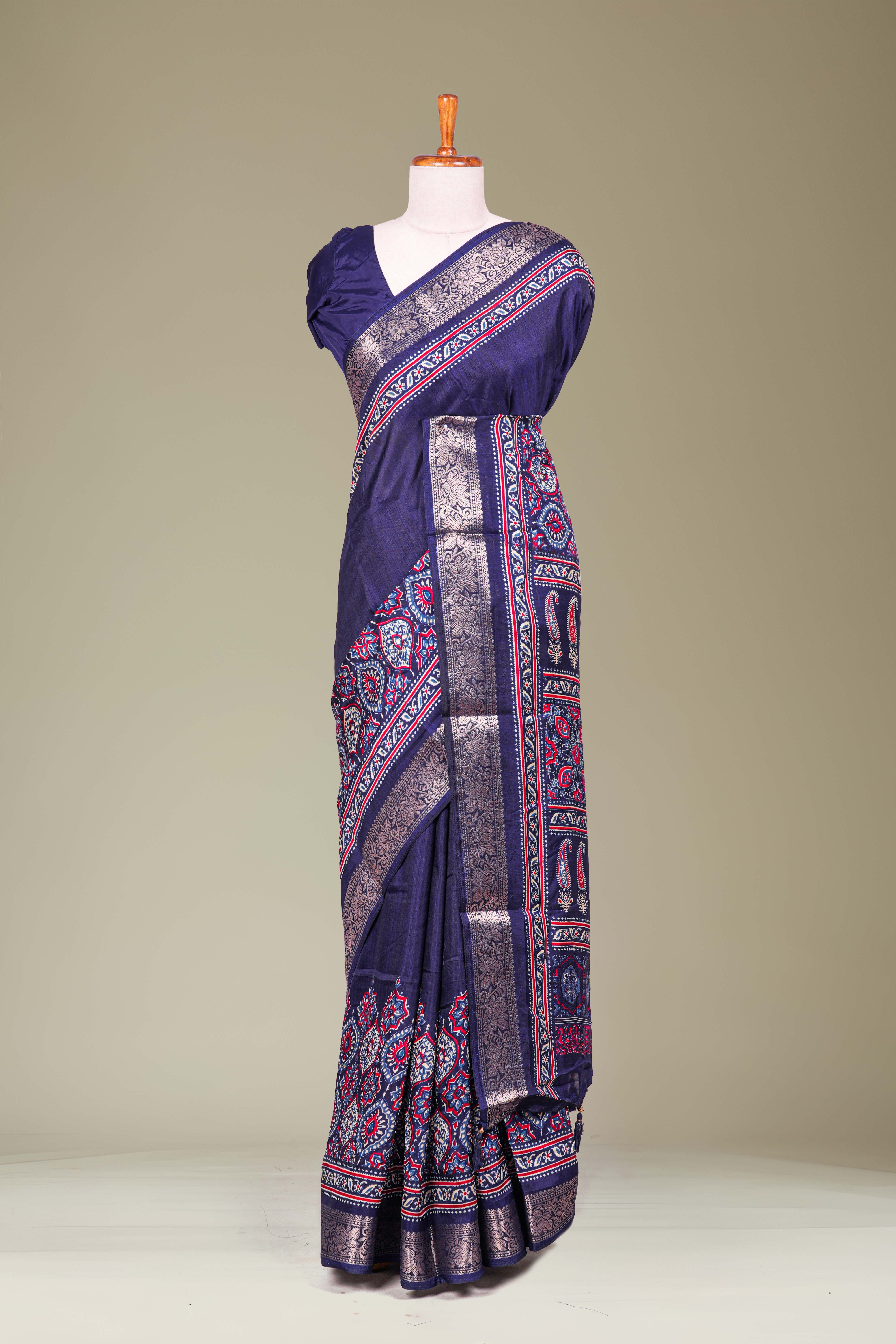 Multicolor ajrakh print