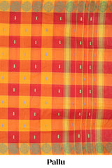 Multicolor matching blouse saree