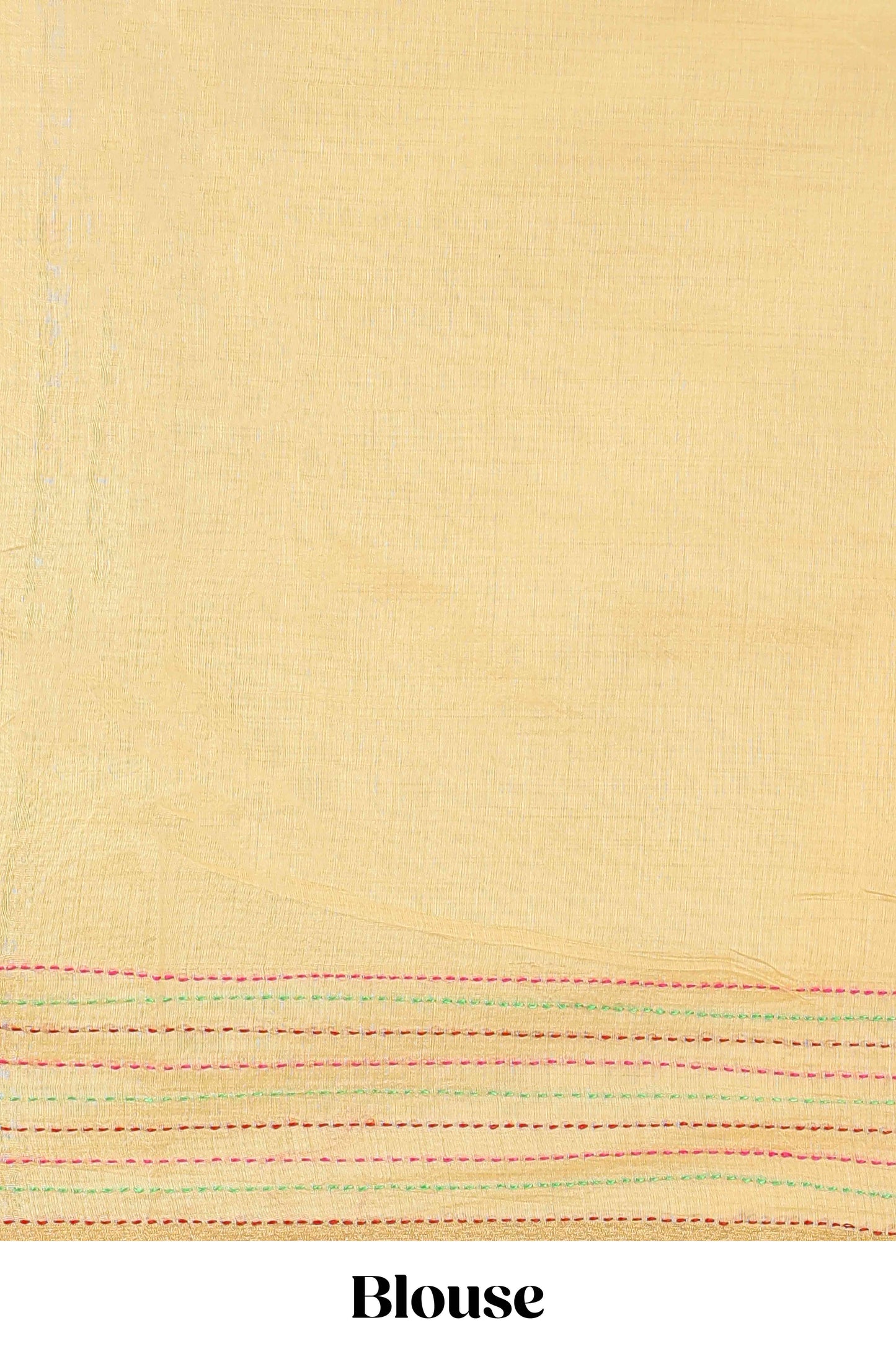 Mustard chanderi saree hand embroidered