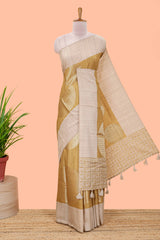 Mustard festive designer saree