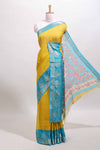 Mustard viscose dola silk