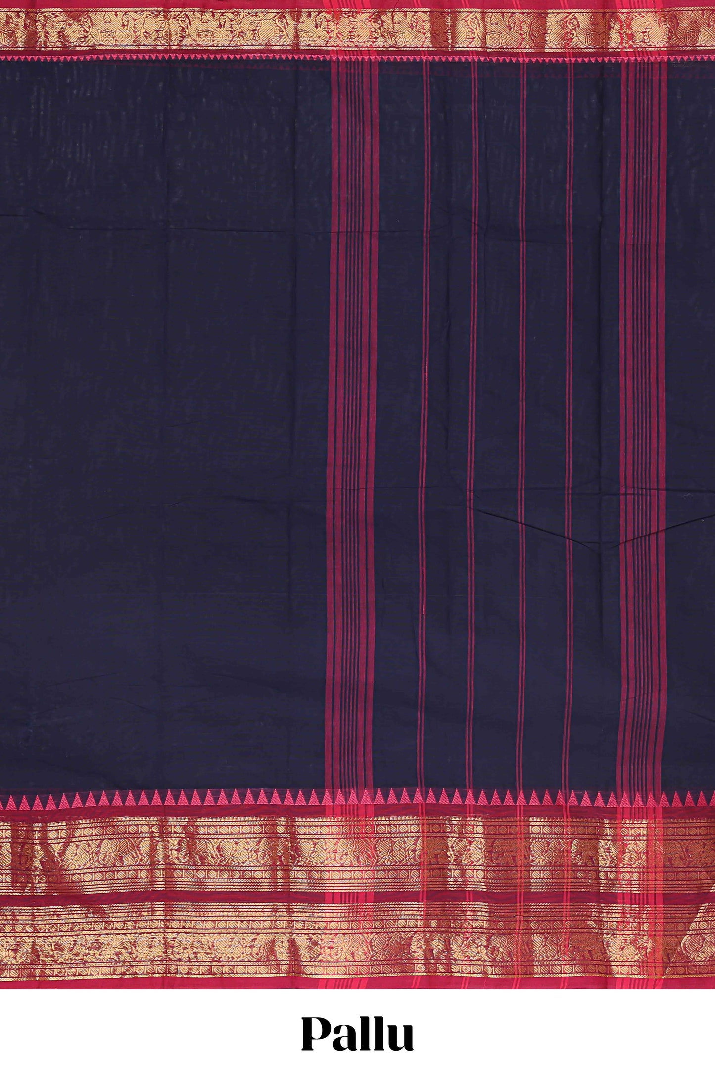 Navy Blue chettinad cotton saree