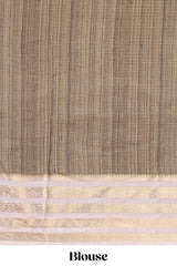 Olive green dola silk festive saree