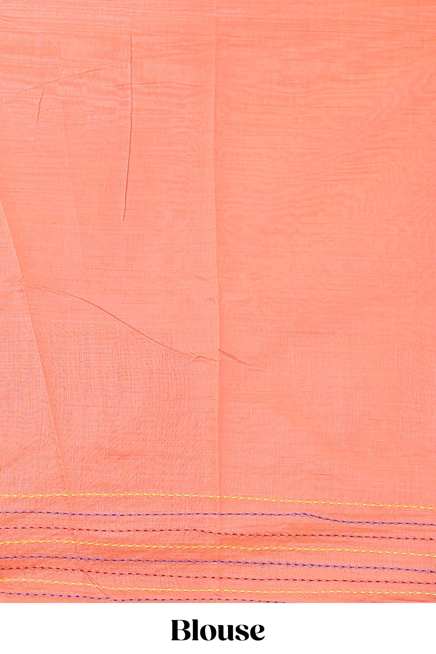 Orange casual chanderi cotton saree