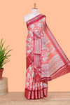 Orange dola floral saree