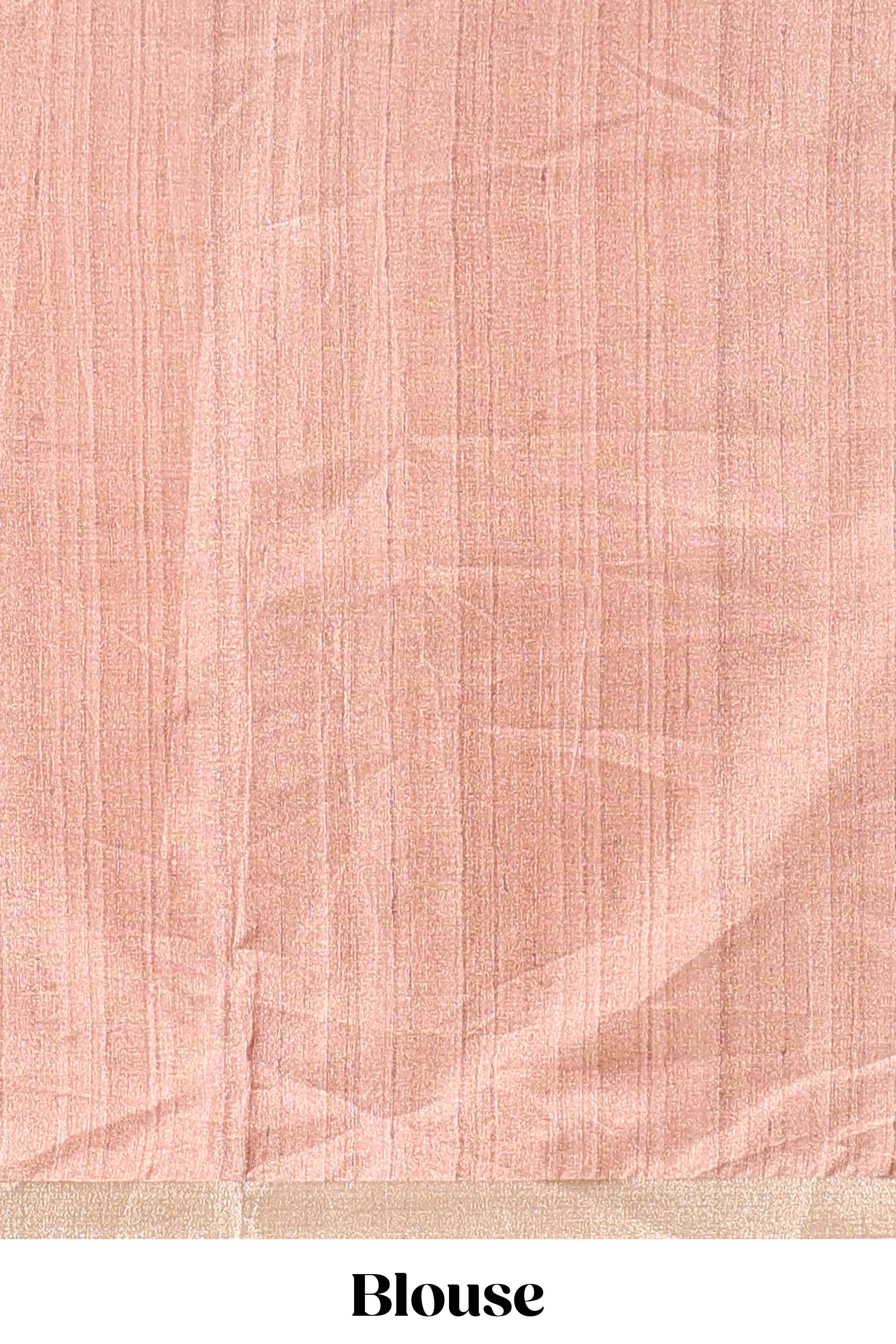 Orange dola silk festive saree