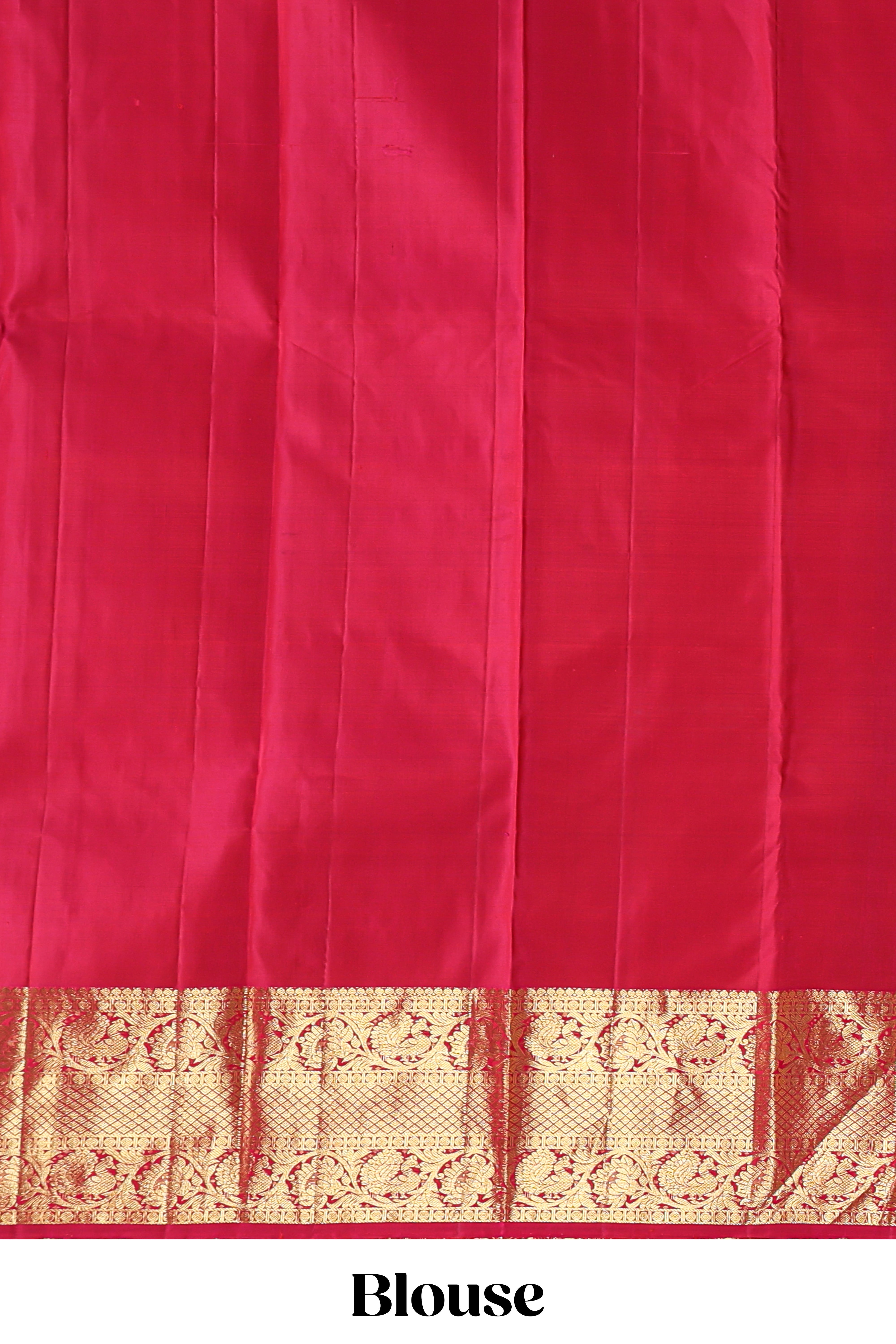 Maroon zari motifs design parambariya pattu saree with contrast border and blouse