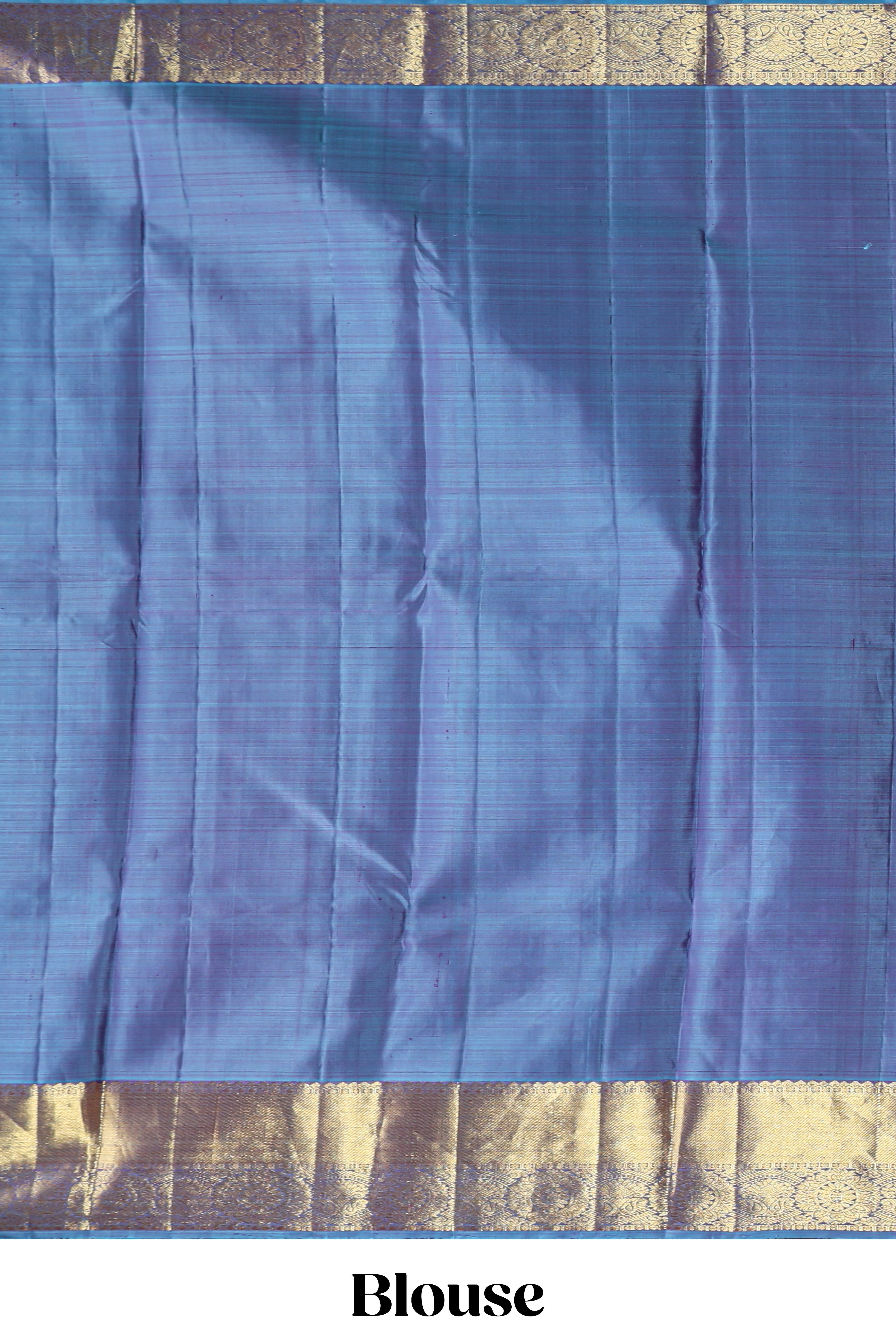 Purple zari motifs designparambariya pattu saree with contrast zari border and contrast blouse