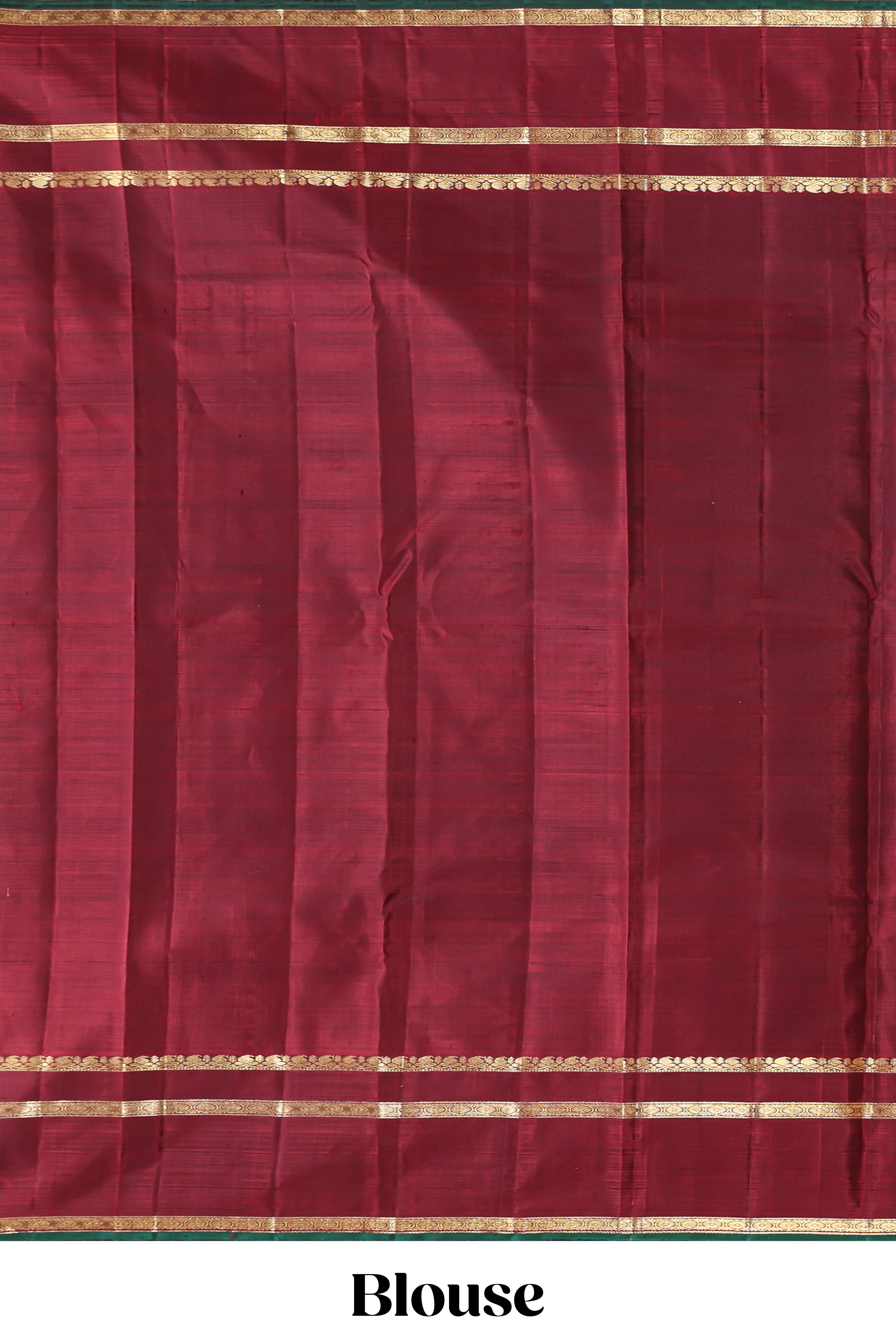 Dark purple zari motifs parambariya pattu saree with contrast zari border and blouse