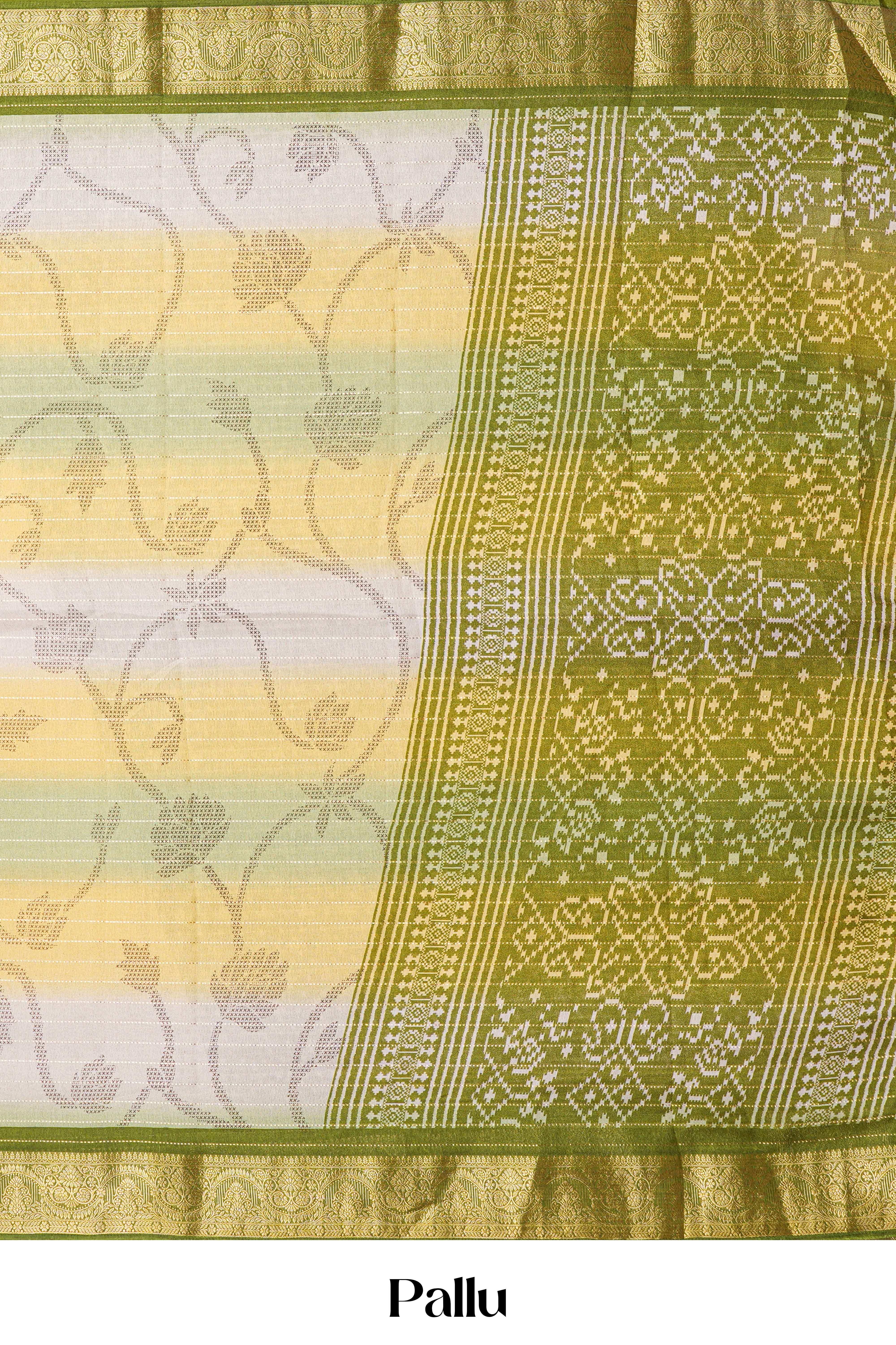 Pallu green contrast accent