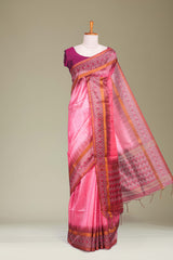 Peach art silk