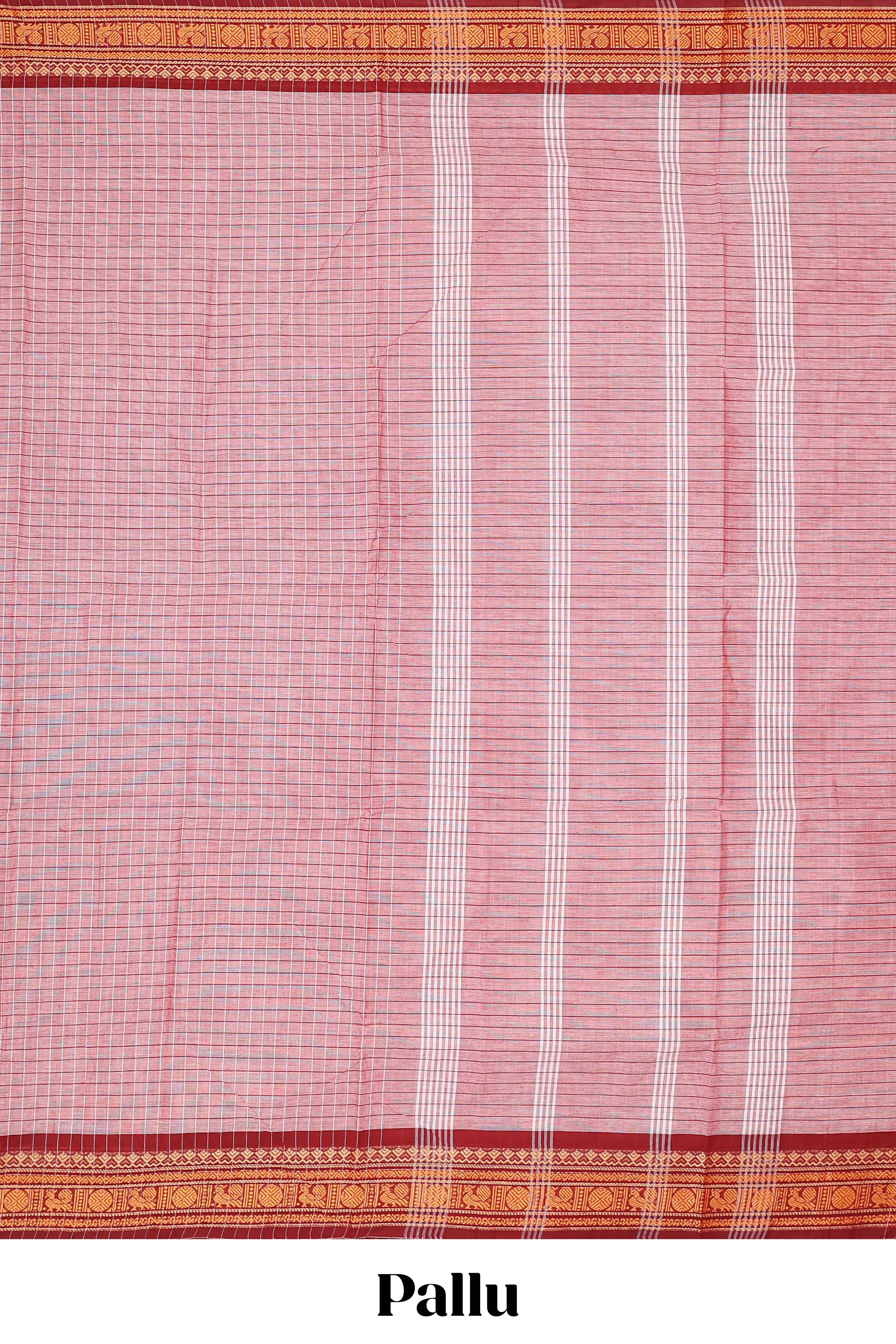 Peach chettinad cotton sarees