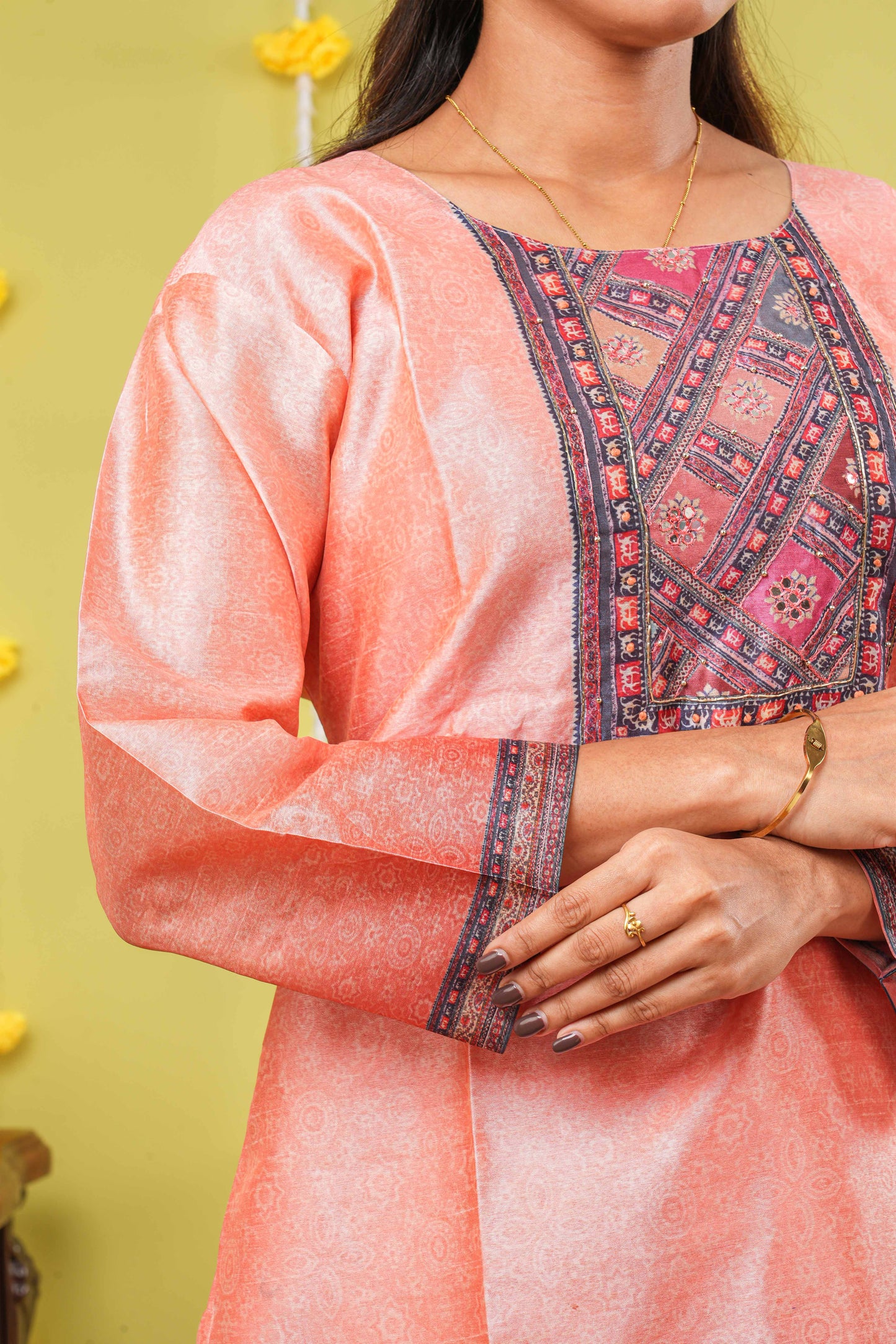Peach designer salwar outfit