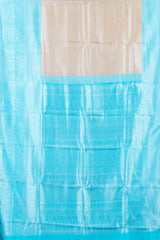 Peach jacquard silk saree