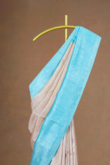 Peach traditional silk saree