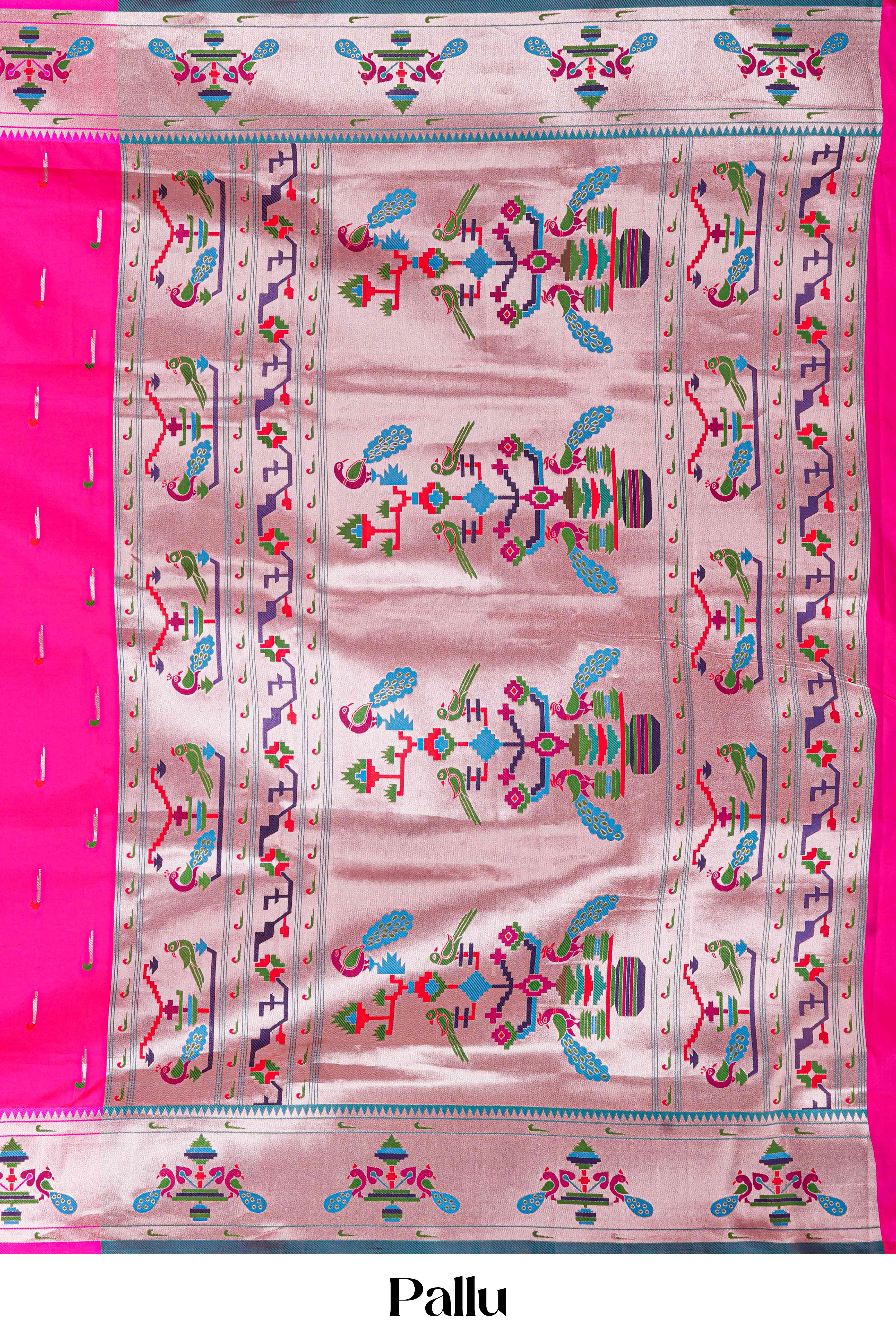 Pink art soft silk ethnic wear saree