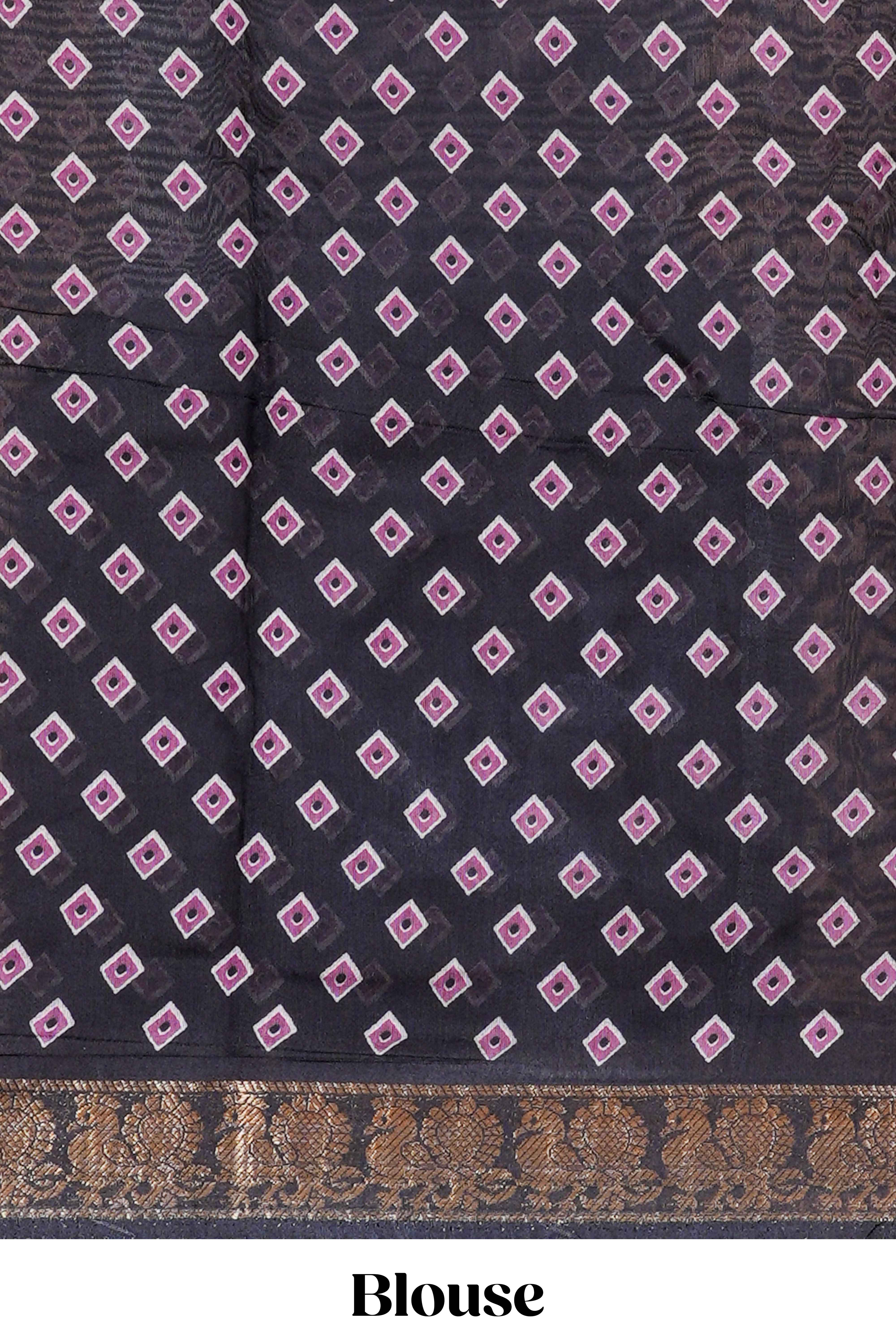 Pink casual wear chanderi cotton saree
