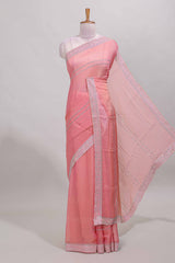 Pink chamki designer saree