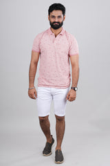 Pink collared tshirt