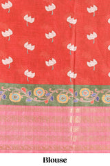 Pink dola silk festive saree