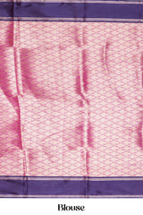 Pink semi soft silk elegant drape saree