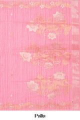 Pink traditional cotton drape