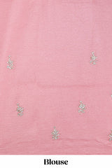 Pink wedding organza silk