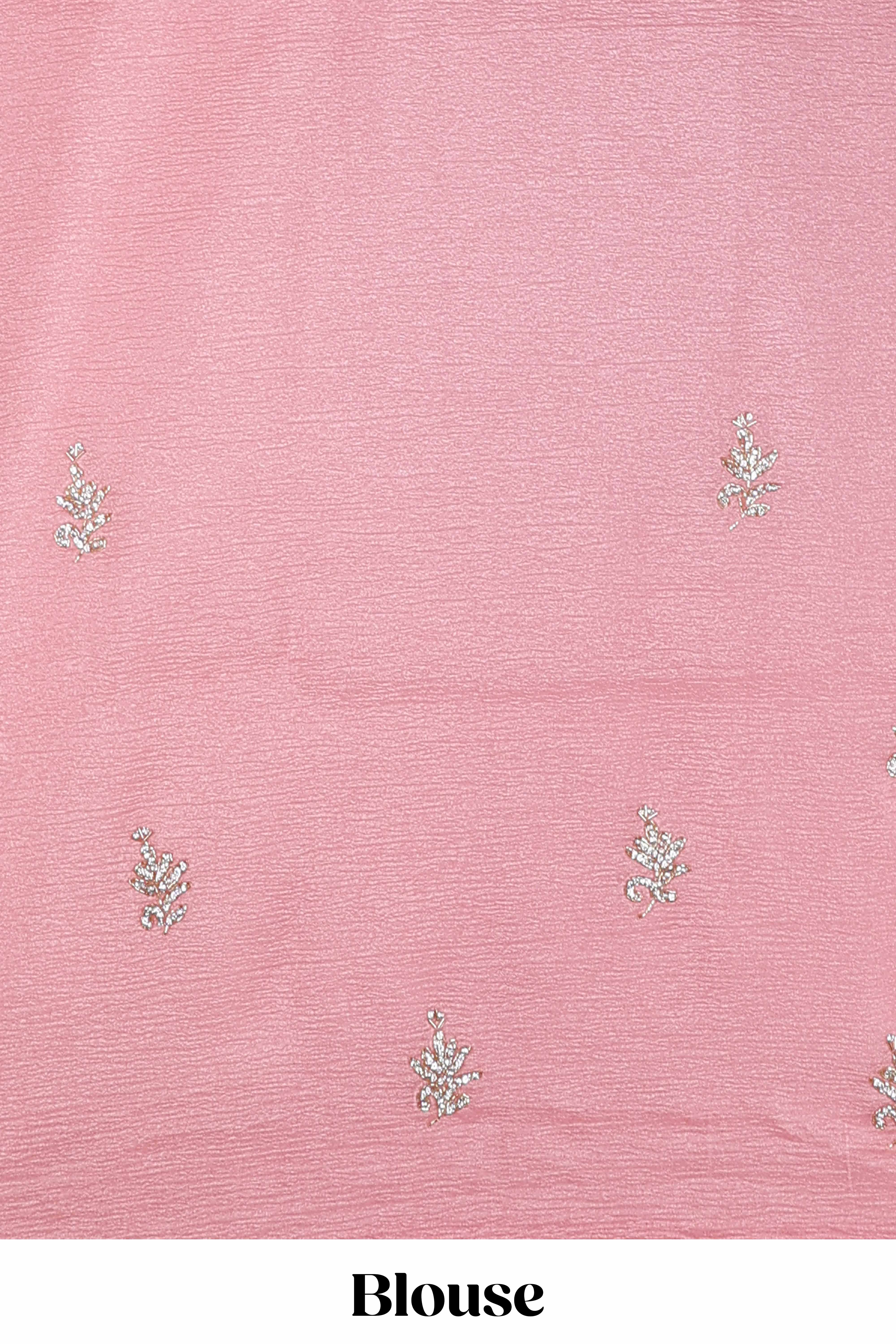 Pink wedding organza silk