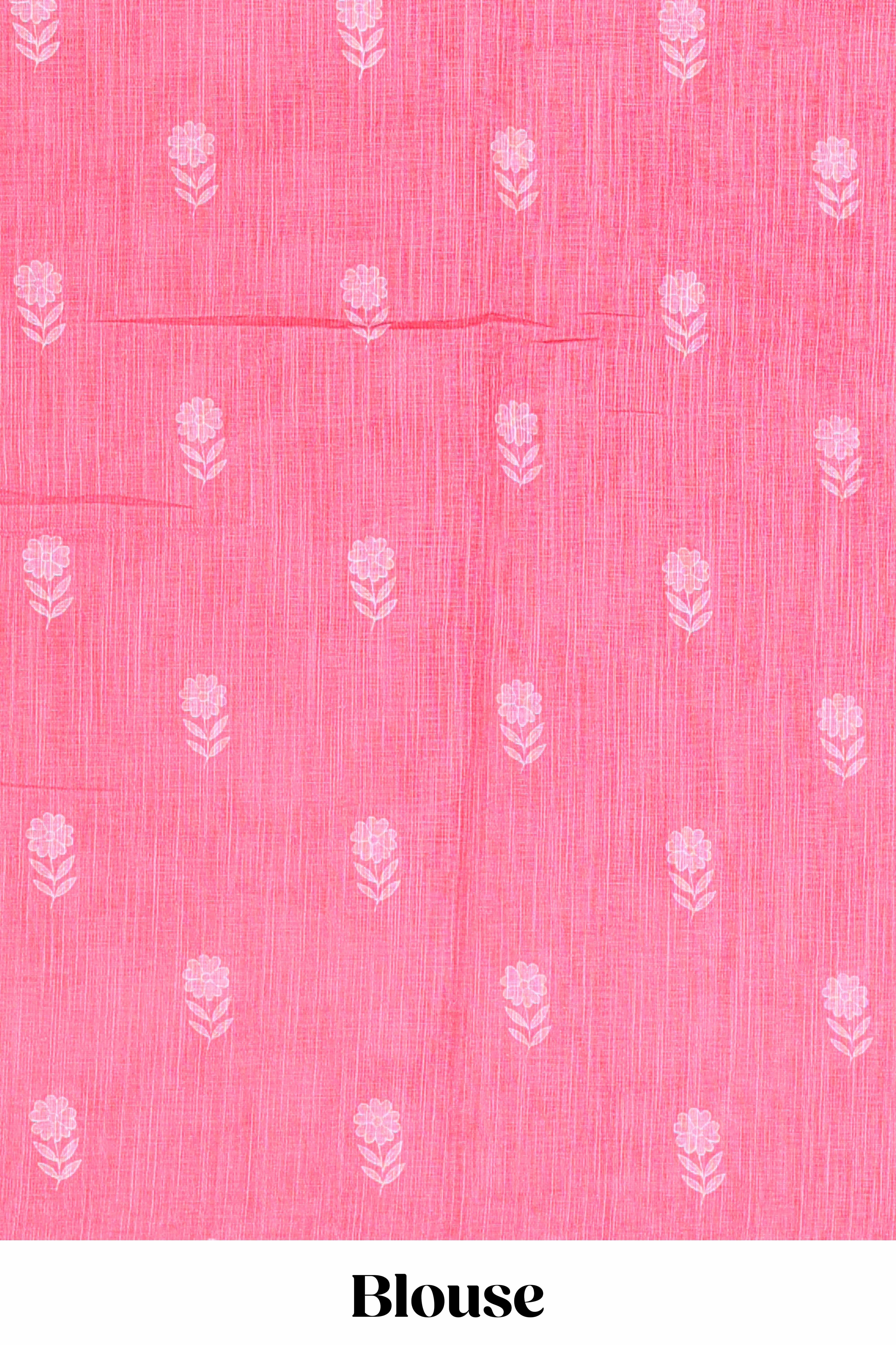 Pink woven floral drape