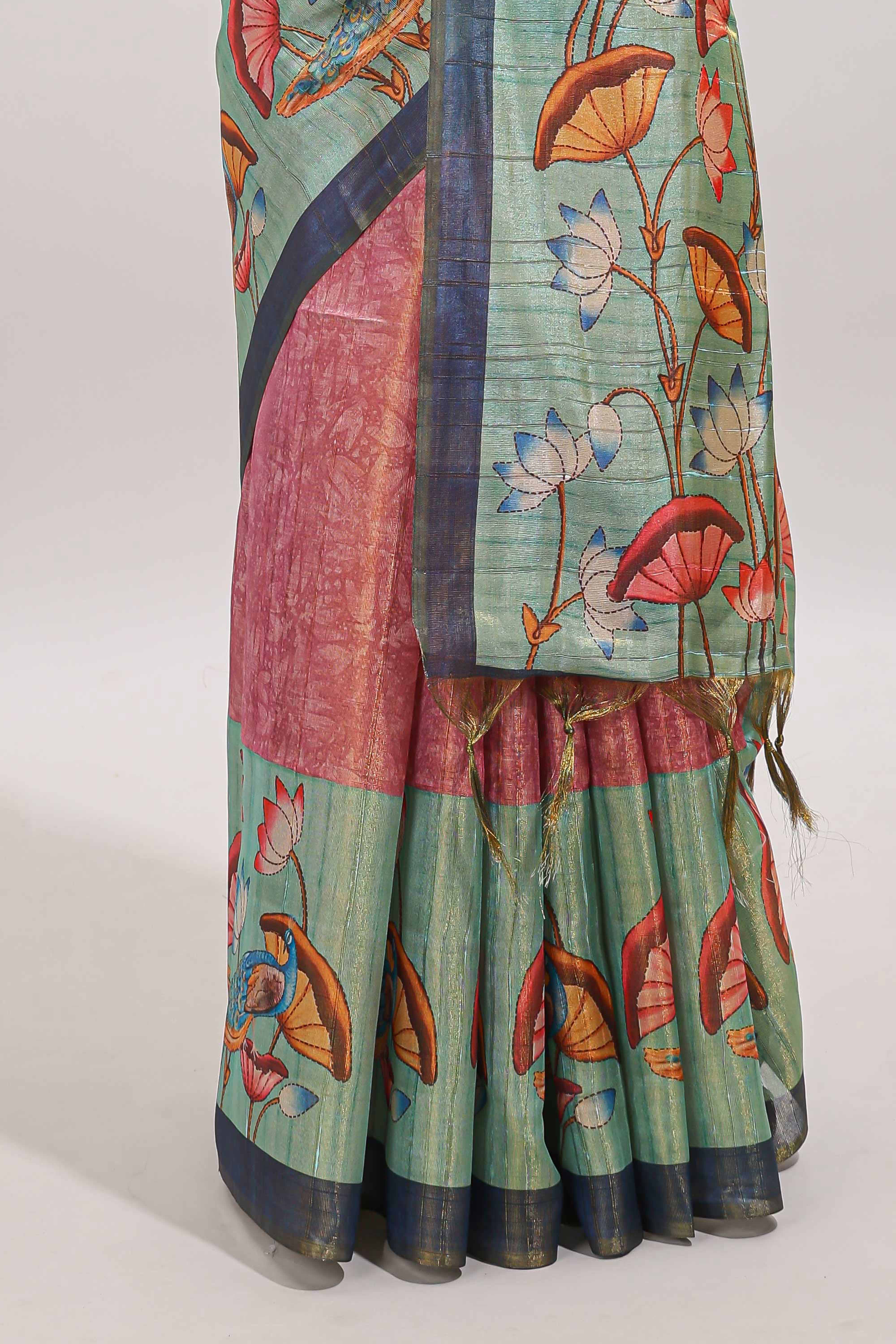 Printed blouse styling