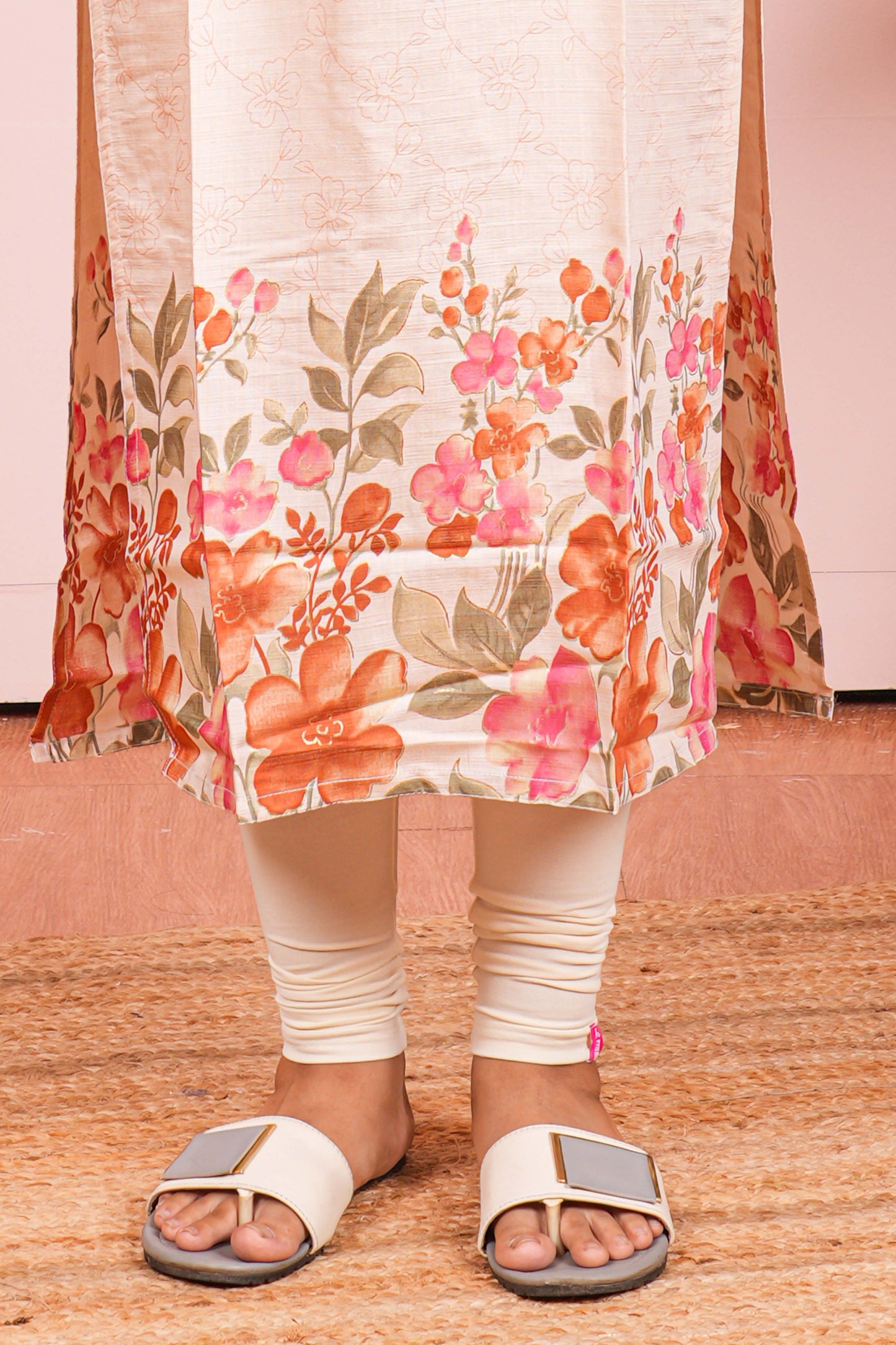 Printed pastel casual kurti