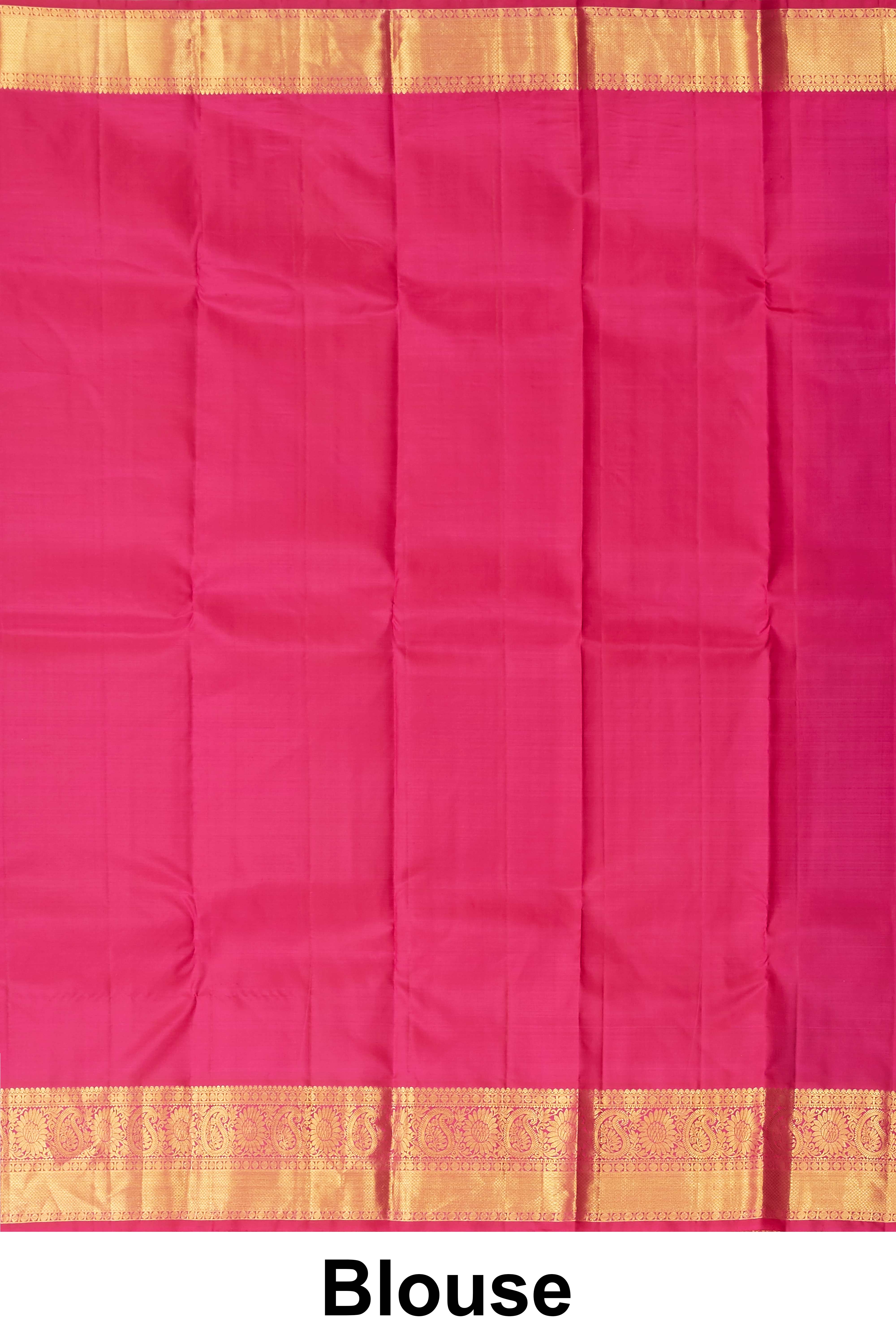 Pure blue silk saree for wedding